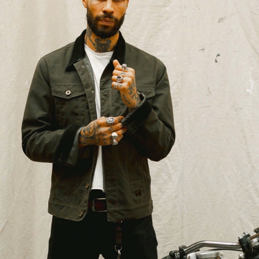 P and Co. Wayfare Waxed Canvas Jacket- Olive